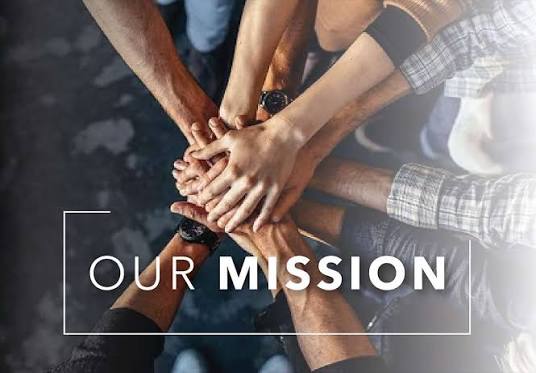 Our Mission — a team joining hands together
